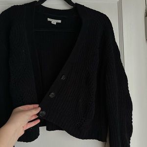 AE Black Cropped Cardigan